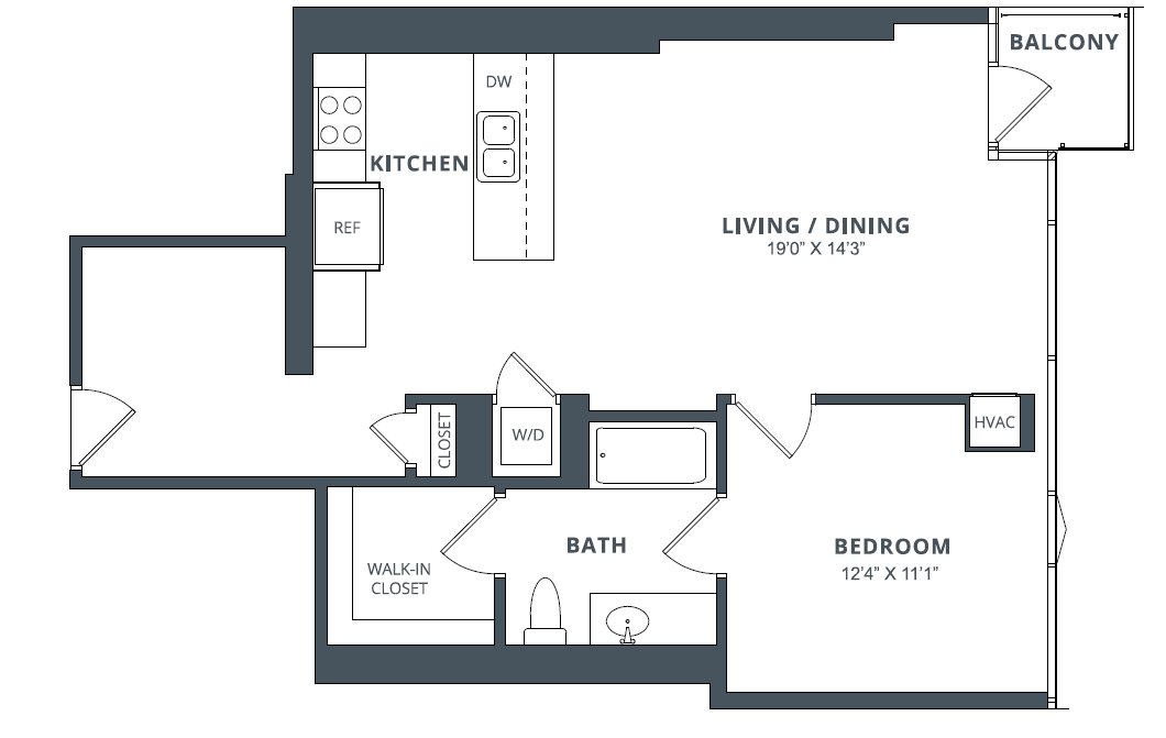 Apartment 2509 floorplan